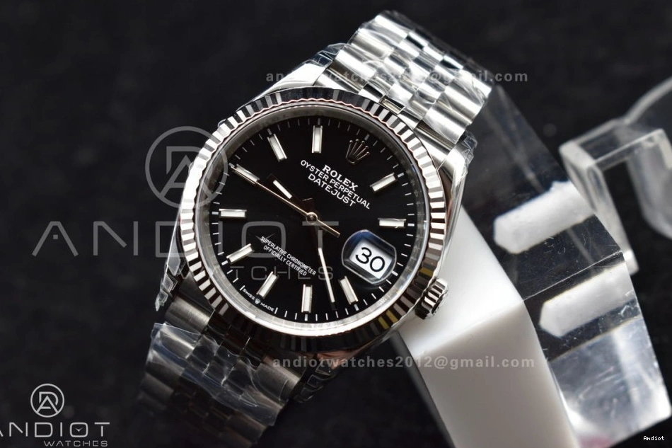 126234 Steel 1:1 SS VS3235 VSF 36 Black DateJust Best Stick on Edition 904L Dial Bracelet Jubilee 0701